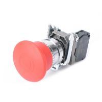 Systeme Electric Кнопка аварийного останова SB4 в сборе 22мм 40мм тяни-толкай металл 1НЗ