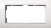 Gira Event Белый матовый/Бел.глянц. Рамка 2-ая без перегородки