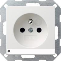 Gira Розетка с зазем штыр защ от дет LED подс