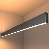 Линейный светодиодный подвесной двусторонний светильник 128см 50Вт 3000К черная шагрень 101-200-40-128 Elektrostandard Grand a042945