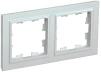 IEK BRITE Рамка 2-мест. РУ-2-БрЖ жемч.