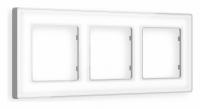 Рамка ALFA Arctic (Белый Стекло органическое/Серебро) 3-ая AF580133