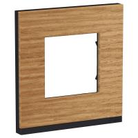 SE Unica Pure Дуб/Антрацит Рамка 1-ная горизонтальная