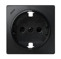 Simon 73 loft Графит Накладка розетки с/з с защитными шторками