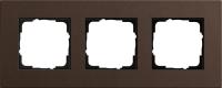 Gira ESP Lenoleum-Multiplex коричневый Рамка 3-ая