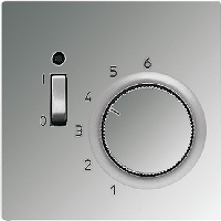 JUNG LS 990 Блестящий хром Термостат комнатный, 10(4)А