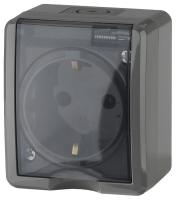 ЭРА 11-2401-03 Эксперт Серый Розетка с/з ОУ IP54