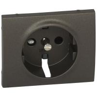 Legrand Galea Life Темная Бронза Накладка розетки с/з, с защитными шторками