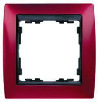 Simon 82 Гранатовый Металлик/Графит Рамка 3-ая