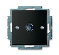 ABB BJB Basic 55 Шато (чёрн) Розетка TV оконечная