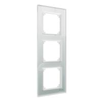 SE Merten SM M-Elegance Стекло Белый Кристалл Рамка 3-ая