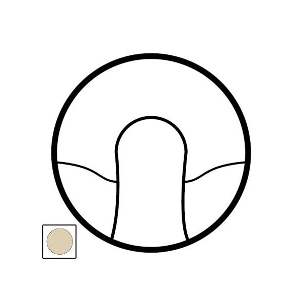 Legrand Celiane Беж Накладка вывода кабеля