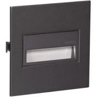 Zamel Светильник SONA Черный/Хол.бел. в монт.коробку, с квадратной рамкой 14V DC