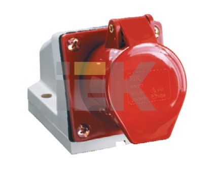 IEK Розетка 124 стационарная 3Р+РЕ 32А 380В IP44