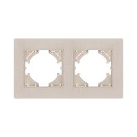 Рамка 2-постовая, золотой Kollinger Eleganz Plex EP2GD