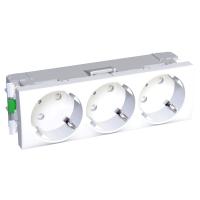 SE Altira Розетка 3-ая 45град. 2P+E со шторками R9003