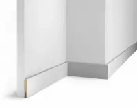 Плинтус AP71 под покраску, белый, 58x10x2400 мм, МДФ