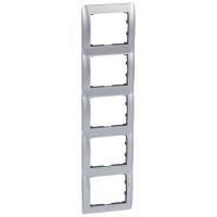 Legrand Galea Life Тертый Алюминий/Brushed Aluminium Рамка 5-ая верт