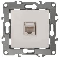 ЭРА 12-3107-02 Слоновая кость Розетка информационная RJ45, IP20, 12