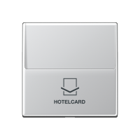 JUNG A 500 Алюминий Накладка карточного выключателя (без механизма) для кнопок (с подстветкой)