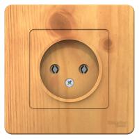 SE Blanca внутр Ясень Розетка б/з без шторок 16А, 250В