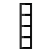 JUNG LS 990 Черная Рамка 4-ая