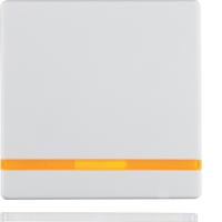 Berker Q Полярно-белый с эффектом бархата Клавиша 1-ая с линзой