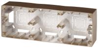ЭРА 12-6103-13 Бронза Коробка наклад. монтажа 3 поста, 12