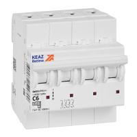 КЭАЗ OptiDin BM63 Автоматический выключатель 4P 6А C 4,5кА AC (BM63-4C6-4,5-УХЛ3)