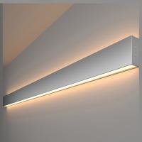 Линейный светодиодный накладной двусторонний светильник 128см 50Вт 3000К матовое серебро 101-100-40-128 Elektrostandard Grand a041471