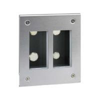 Simon Cima 500 Сталь Бокс на 2 модуля, внутренний монтаж, 188х67х163мм