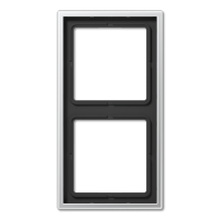 JUNG LS 990 Алюминий Рамка 2-ая