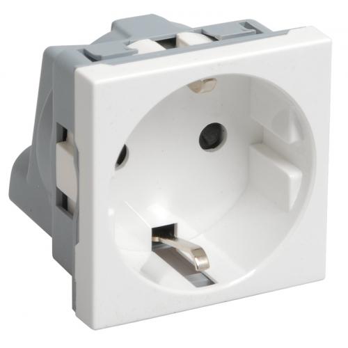 IEK PRIMER Розетка с з/к 2к (на 2 модуля) РКС-20-30-П-К ПРАЙМЕР белая