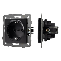 Arlight Механизм электрической розетки SCT-MEU1-PL-BK-V (250V, 16A) (-)