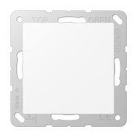 JUNG A 500 Белый матовый Крышка без отверстий с суппортом