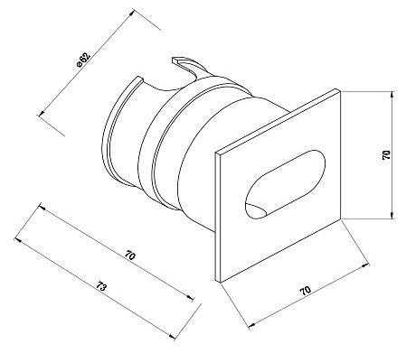 Встраиваемый светильник O022-L3GR Maytoni Via Urbana