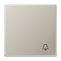 JUNG Клавиша для выключателя с символом "звонок" благородная сталь