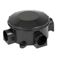 EKF PROxima Коробка распаячная КМР-040-040б трехрожковая черная (70х35)