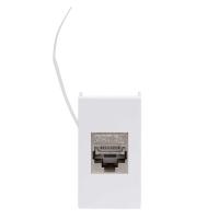 DKC Ком.роз. RJ45 кат.6A, 8P8C, Viva, белая, 1мод