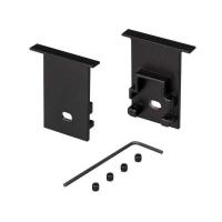 Arlight Заглушка SL-COMFORT-2542-F BLACK c отверстием (Металл)