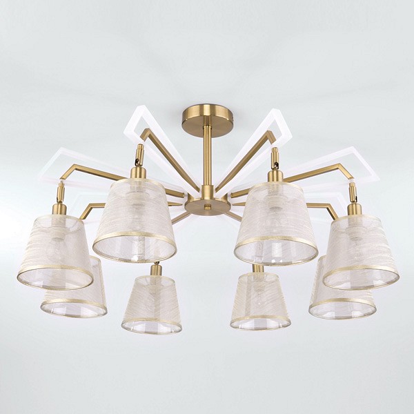 Потолочная люстра 60082/8 золотая бронза Eurosvet Alicante Потолочная люстра 60082/8 золотая бронза Eurosvet Alicante