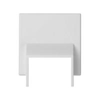 Simon Connect Белая Плата для ввода кабель-канала 20х20мм к Офиблок Плюс, 45х45мм