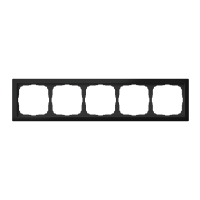 Systeme Electric ArtGallery Pure Матовое органическое стекло Черный Рамка 5-ая