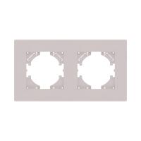 Рамка 2-постовая, кашемир матовый Kollinger Aspekt AT2CM