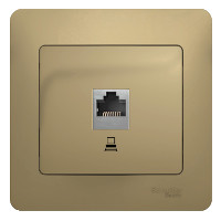 SE Glossa Титан Розетка компьютерная RJ45 кат.5E