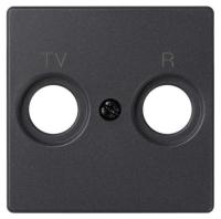 Simon 82 Графит Накладка розетки TV 1-ая (символ R-TV)