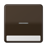 JUNG CD 500/CD plus Коричневая Клавиша 1-ая с/п с полем для надписи