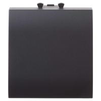 DKC Avanti Черный матовый Вывод кабеля 2 модуля