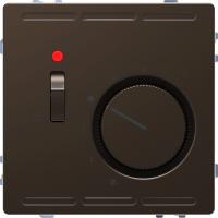 SE Merten D-Life Мокко Терморегулятор с центральной платой с выключателем 24В