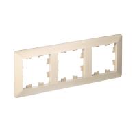 Systeme Electric AtlasDesign Air Бежевый/дымчатый белый Рамка 3-ая